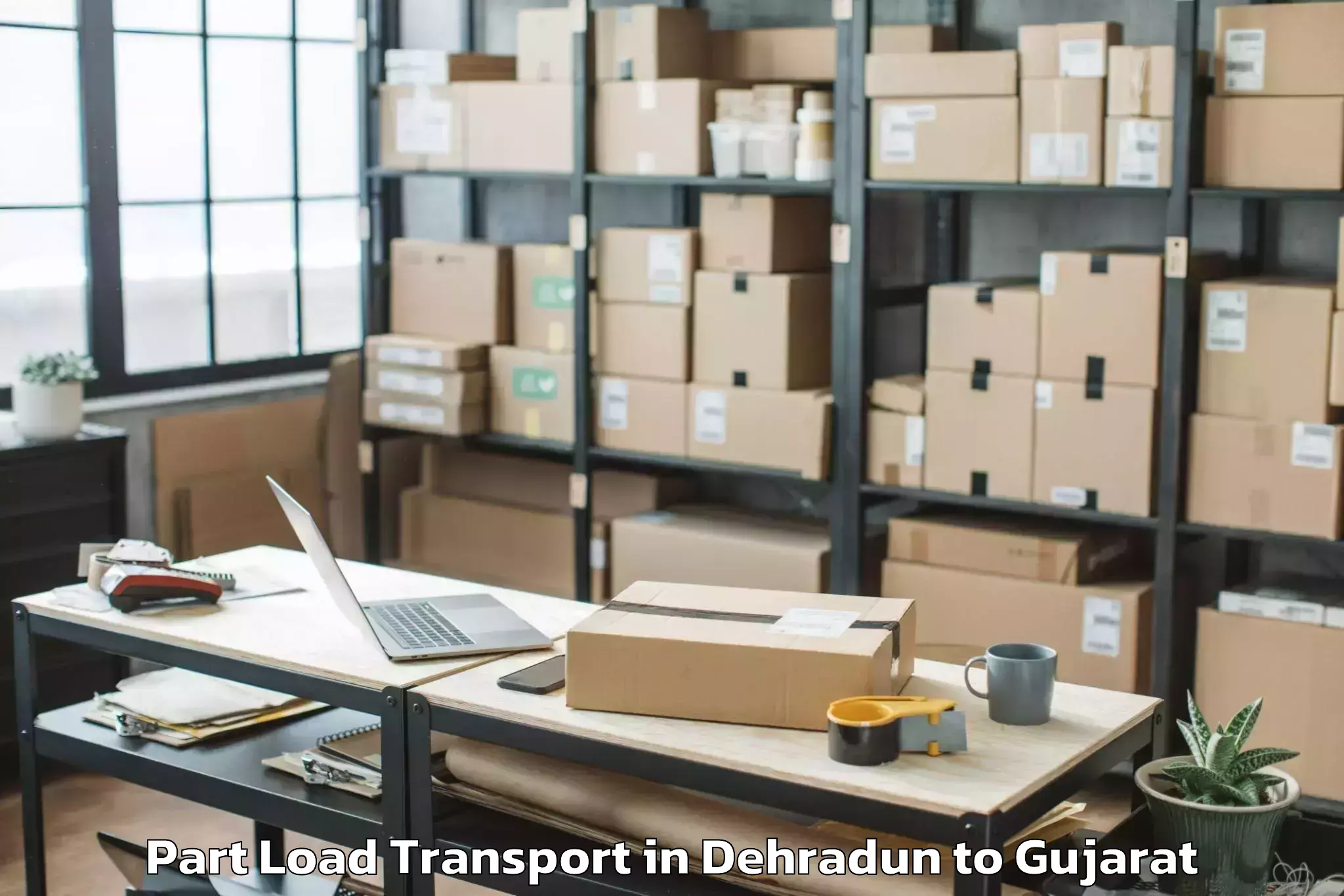 Get Dehradun to Dediapada Part Load Transport